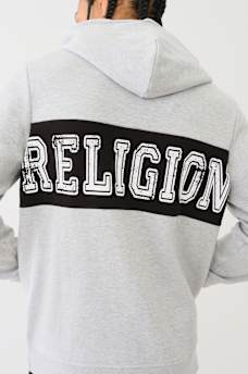CONTRAST PANEL LOGO HOODIE, image 2