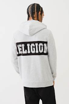 CONTRAST PANEL LOGO HOODIE, image 5