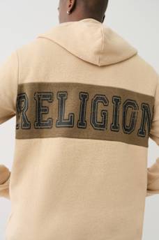 CONTRAST PANEL LOGO HOODIE, image 2