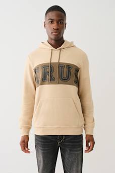 CONTRAST PANEL LOGO HOODIE, image 3