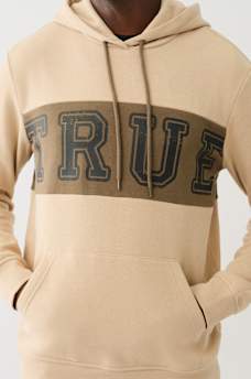 CONTRAST PANEL LOGO HOODIE, image 1