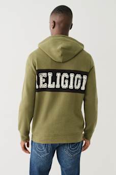 CONTRAST PANEL LOGO HOODIE, image 4