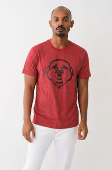 BUDDHA FACE TR MONOGRAM TEE