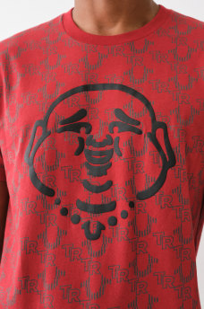 BUDDHA FACE TR MONOGRAM TEE