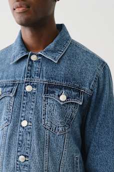 JESSE SINGLE NEEDLE DENIM TRUCKER JACKET, image 2