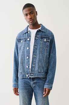 JESSE SINGLE NEEDLE DENIM TRUCKER JACKET, image 1