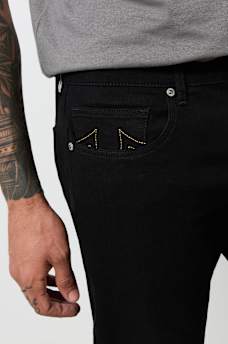 JEANS ENTALLADOS GENO CON COSTURA LUREX