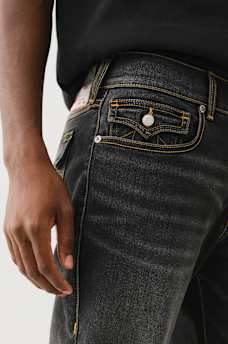 RICKY GOLD SINGLE NEEDLE FLAP STRAIGHT JEAN, image 4