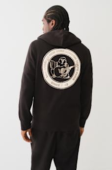 METALLIC CITY BUDDHA ZIP HOODIE, image 4