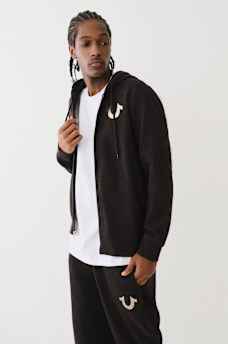 METALLIC CITY BUDDHA ZIP HOODIE, image 5
