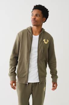 METALLIC CITY BUDDHA ZIP HOODIE, image 2