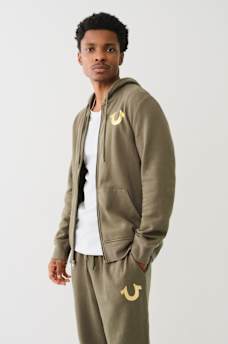 METALLIC CITY BUDDHA ZIP HOODIE, image 6