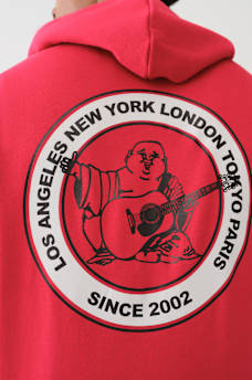 METALLIC CITY BUDDHA ZIP HOODIE, image 4
