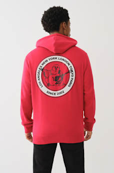 METALLIC CITY BUDDHA ZIP HOODIE, image 1