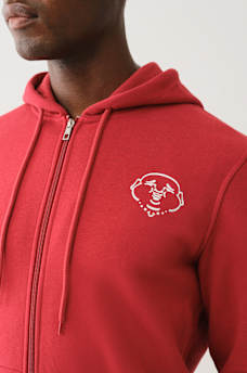FRAMED BUDDHA ZIP HOODIE, image 2