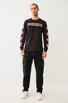 REPEATED HORSESHOE LONG SLEEVE TEE, image 5