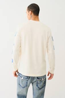 REPEATED HORSESHOE LONG SLEEVE TEE, image 4