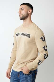 REPEATED HORSESHOE LONG SLEEVE TEE, image 2