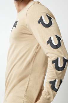 REPEATED HORSESHOE LONG SLEEVE TEE, image 4