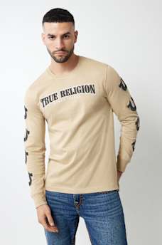 REPEATED HORSESHOE LONG SLEEVE TEE, image 1