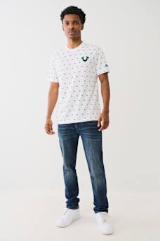 FLOCKED HORSESHOE LOGO PRINT TEE, image 6