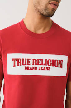 EMBOSSED BOX LOGO TEE, image 1