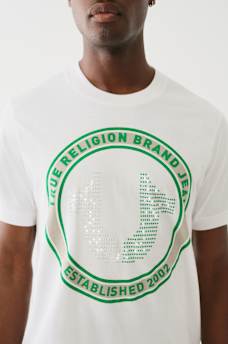 CRYSTAL HORSESHOE LOGO TEE, image 1