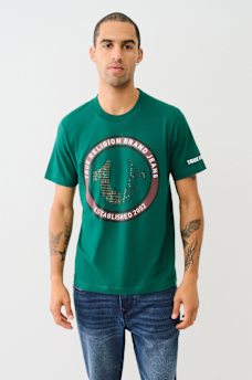 CRYSTAL HORSESHOE LOGO TEE, image 2
