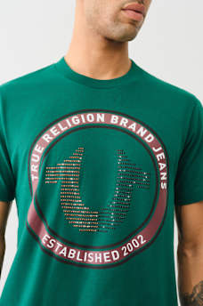 CRYSTAL HORSESHOE LOGO TEE, image 1