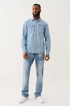 CHAMBRAY LONG SLEEVE SHIRT, image 5