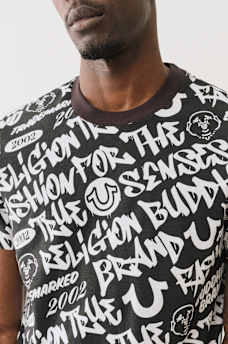 ALLOVER GRAFFITI LOGO TEE, image 2