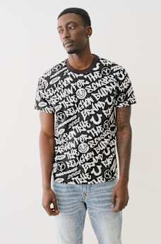 ALLOVER GRAFFITI LOGO TEE, image 3