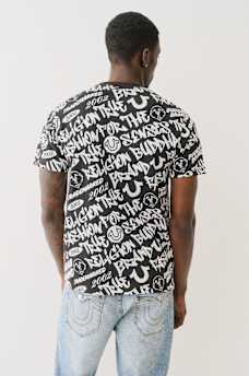 ALLOVER GRAFFITI LOGO TEE, image 4