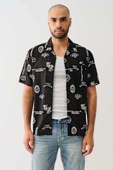 ALLOVER LOGO RESORT SHIRT, image 3