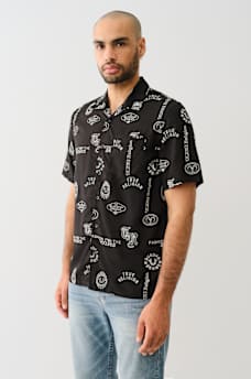 ALLOVER LOGO RESORT SHIRT, image 4