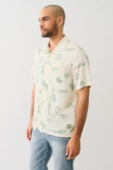 ALLOVER LOGO RESORT SHIRT, image 4