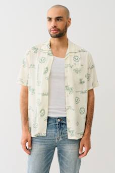 ALLOVER LOGO RESORT SHIRT, image 1