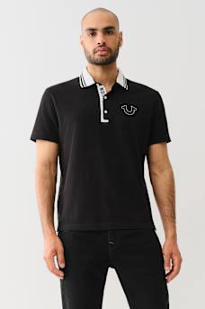 TRUE RELIGION GUSSET POLO SHIRT, image 3