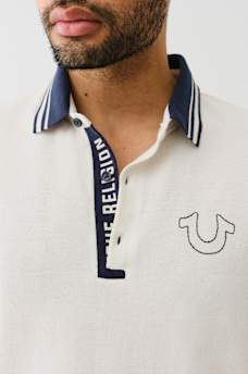 TRUE RELIGION GUSSET POLO SHIRT, image 2