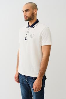 TRUE RELIGION GUSSET POLO SHIRT, image 4