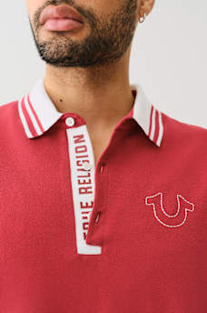 TRUE RELIGION GUSSET POLO SHIRT, image 2