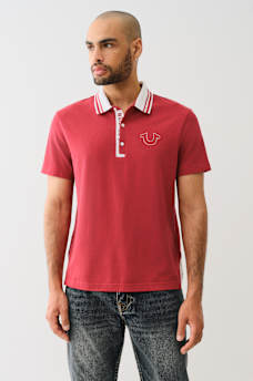 TRUE RELIGION GUSSET POLO SHIRT, image 3