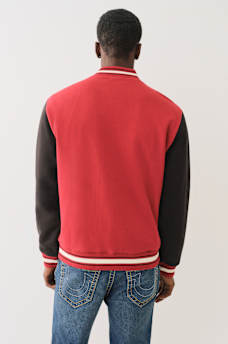 MULTI PATCH FLEECE VARSITY JACKET, image 5