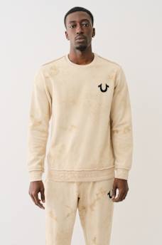 DEBOSSED LOGO RAW TRIM SWEATSHIRT, image 2