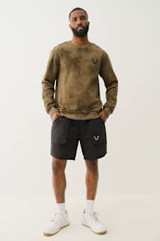 DEBOSSED LOGO RAW TRIM SWEATSHIRT, image 5