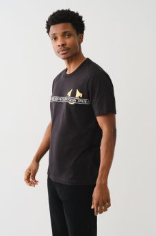 METALLIC LOGO TAPING TEE, image 5