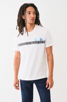 METALLIC LOGO TAPING TEE, image 2