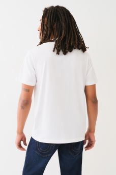 METALLIC LOGO TAPING TEE, image 3
