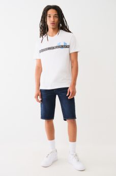 METALLIC LOGO TAPING TEE, image 4