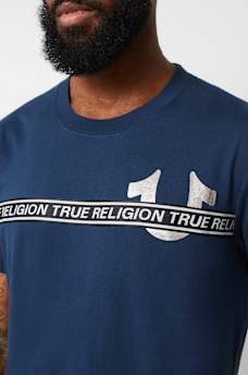 METALLIC LOGO TAPING TEE, image 1